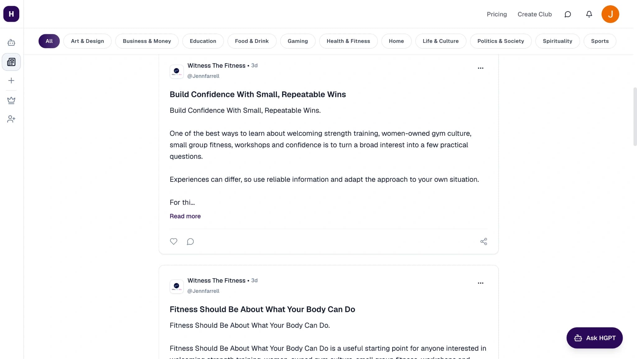 Feeds Screenshot